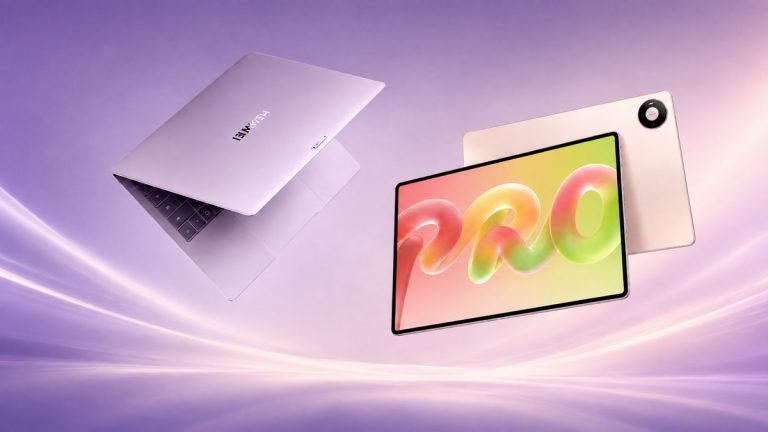 Huawei کے MateBook Pro S اور MatePad Pro 2026 ڈیوائسز کے سامنے منظر