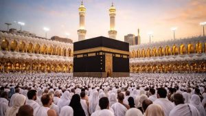 پاک حج ایپ کا اسکرین شاٹ یا وزارتِ مذہبی امور کا علامتی منظر
