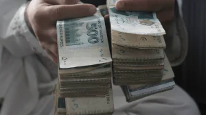 پاکستانی کرنسی نوٹس اور مالیاتی اعدادوشمار کا گراف