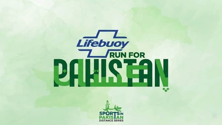 Lifebuoy Run for Pakistan کے شرکاء دوڑتے ہوئے، مختلف شہروں کے مناظر