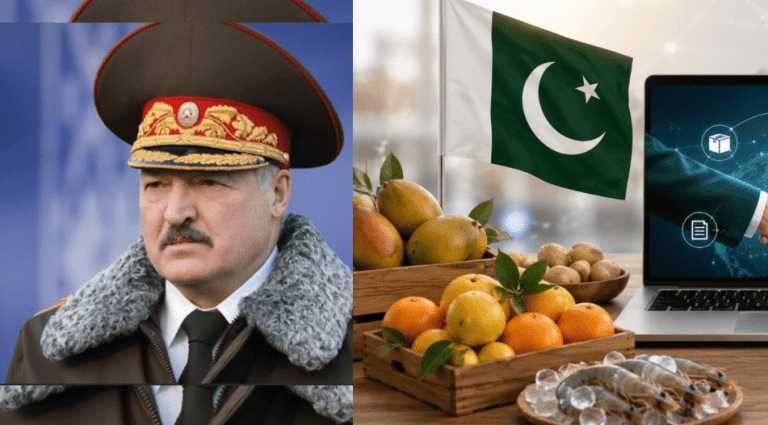 وفاقی وزیر رانا تنویر حسین اور بیلارُس کے نائب وزیر یاکووچٹس الیگزَنڈر کی ملاقات