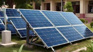 چھت پر نصب شمسی پینلز، 585W ماڈیولز کی نمائندگی