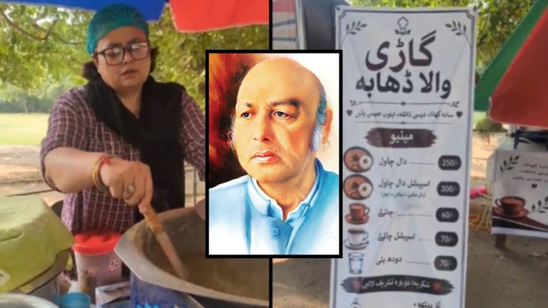 لاہور کی سڑک کنارے کھانے کا کارٹ، جہاں طاہرہ گھر کا کھانا بیچ رہی ہیں