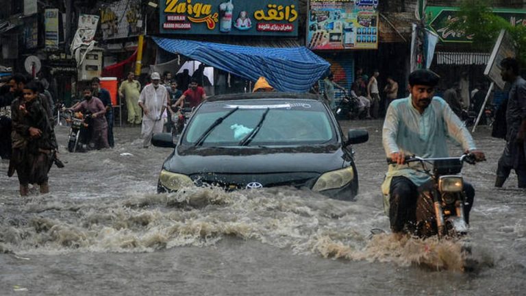 سی ڈی اے اہلکار کچرا اٹھانے اور صفائی مشینری کے ساتھ کام کرتے ہوئے