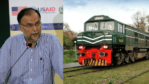وزیر منصوبہ بندی احسن اقبال اجلاس کی صدارت کرتے ہوئے