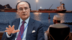 وزیرِ خزانہ محمد اورنگزیب اسلام آباد میں تقریر کرتے ہوئے