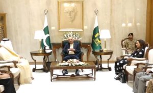 صدر آصف علی زرداری اور سعودی سفیر نواف بن سعید المالکی کی ایوانِ صدر میں ملاقات