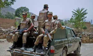سکیورٹی فورسز کی کارروائی کی فائل تصویر