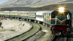 ساریاب اور کوچلک کے درمیان اپ گریڈ شدہ ریلوے پٹری اور تازہ مرمتی کام کا مناظر