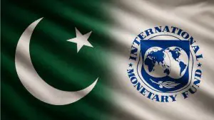 بین الاقوامی مالیاتی فنڈ کی مشن ٹیم کا اسٹیٹ بینک کے دفتر میں داخل ہونا