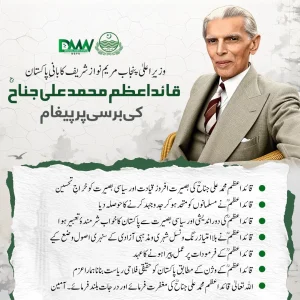 وزیراعلٰی پنجاب مریم نواز شریف نے بانیِ پاکستان کی برسی پر پیغام دیا