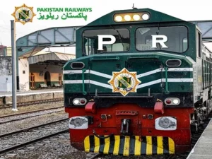 بھیڑ بھاڑ سے بھرپور ٹرین اسٹیشن اور قطاریں، مسافر کھڑے ہیں