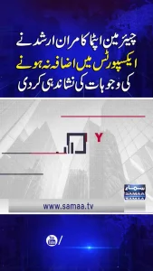 کامران ارشد اپٹما کے چیئرمین کا پورٹریٹ — برآمدات کے بارے میں بیان کا اشارہ