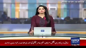حافظ نعیم الرحمن پریس کانفرنس میں مائیک کے سامنے مقرر کرتے ہوئے