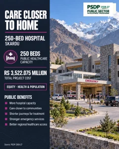 گلگت بلتستان کے پہاڑی علاقے میں صحت کی سہولتوں کی کمی؛ 250 بستروں کے اسپتال کا منصوبہ