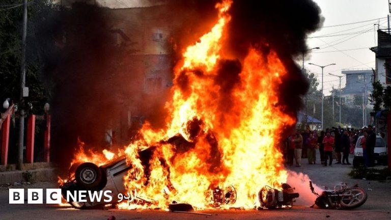 منی پور میں نسلی تنازع کے بعد متاثرہ علاقے کا منظر