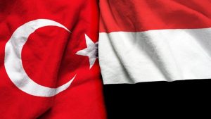 وزیرِ خارجہ حقان فیدان پریس کانفرنس میں