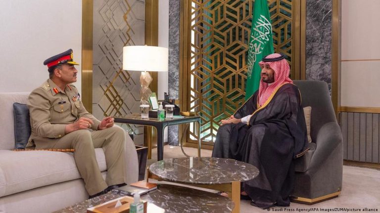 ترجمان دفترِ خارجہ پریس بریفنگ کے دوران مائیک کے سامنے کھڑے