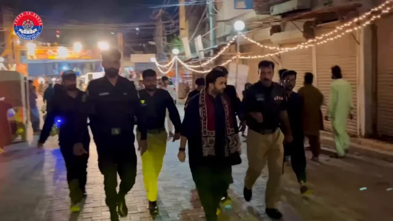 حیدرآباد میں عرس کے لیے سیکیورٹی اہلکاروں کی تعیناتی اور ایس پی ہیڈکوارٹر کا دورہ