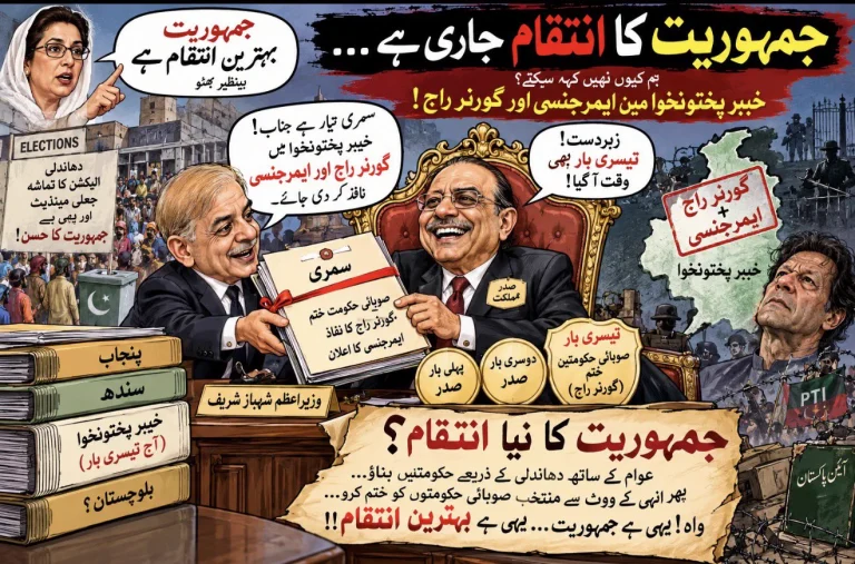 کامران خان کا مضمون جس میں جمہوریت کو شناختِ انتقام قرار دیا گیا