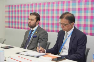 فائنانس سیکریٹری امداد اللہ بوسل کی بین الاقوامی ملاقات کی تصویری نمائندگی