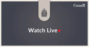 وزیرِ اعظم کارنی براہِ راست بیان دیتے ہوئے