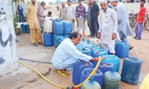 راولپنڈی میں پانی کے منصوبوں اور ڈیموں سے متعلق بریفنگ کا منظر