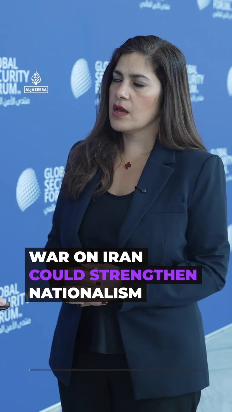 نگار مرتضوی کا گلوبل سیکیورٹی فورم میں بیان، ایران پر جنگ قوم پرستی مضبوط کر سکتی ہے