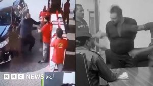 لاہور کے پیٹرول پمپ پر تشدد کی وائرل ویڈیو اور مریم نواز کی شیئر کی گئی کلپ کا منظر