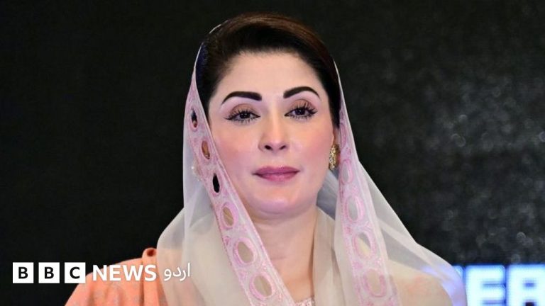 مریم نواز خطاب کرتی ہوئی، منڈی بہاؤالدین کا پروگرام