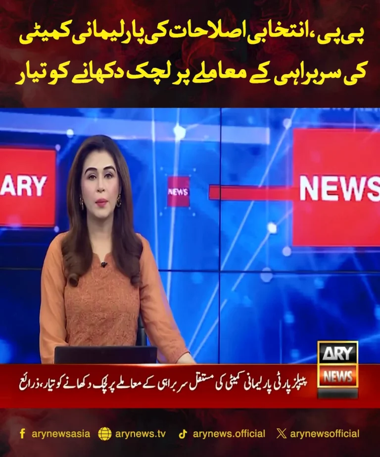 پی پی کے رہنما اور انتخابی اصلاحات سے متعلق پارلیمانی کمیٹی عنوان